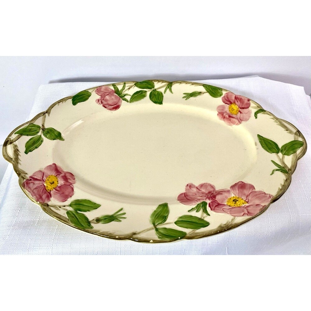 Franciscan Desert Rose Oval Platter Serving Dish Tray 12"x8" Vintage England